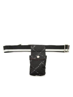 Chanel Travel Line Waist Bag Pouch Black Nylon
